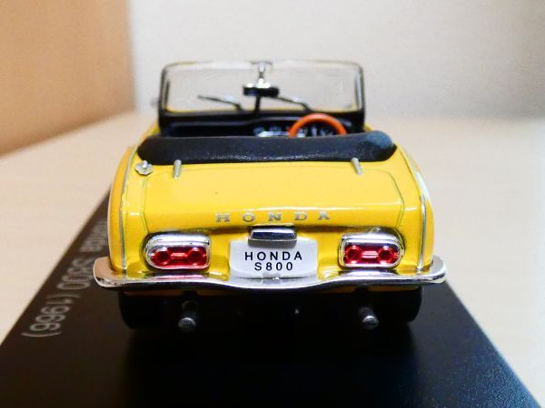 国産名車コレクション 1/43 HONDA ホンダ Ｓ800 1966 黄色 アシェット 旧車 クラシックカー ミニカー ＴA_画像4