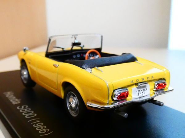 国産名車コレクション 1/43 HONDA ホンダ Ｓ800 1966 黄色 アシェット 旧車 クラシックカー ミニカー ＴA_画像2