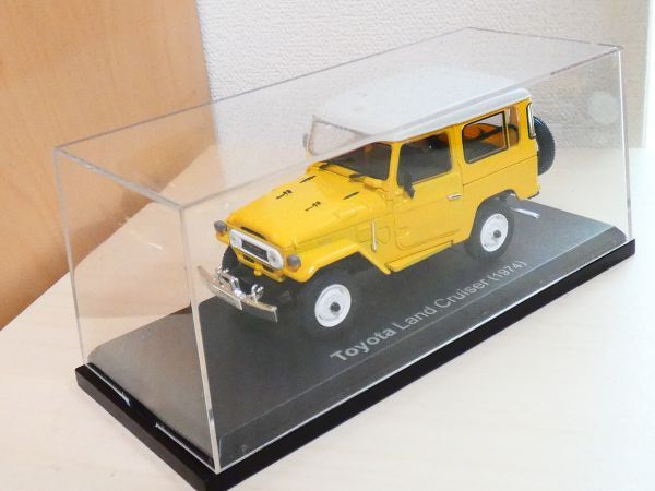 国産名車コレクション 1/43 トヨタ ランドクルーザー 40 1974 黄色 ② アシェット toyota land cruiser ミニカー Ｔ1_画像7