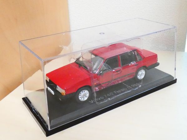 国産名車コレクション 1/43 VOLVO ボルボ 740 ターボ 1985 赤 アシェット 旧車 クラシックカー ミニカー 303_画像7