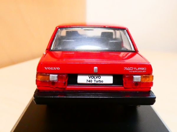 国産名車コレクション 1/43 VOLVO ボルボ 740 ターボ 1985 赤 アシェット 旧車 クラシックカー ミニカー 303_画像6