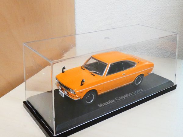 国産名車コレクション 1/43 マツダ カペラ 1970 オレンジ アシェット mazda capella 旧車 クラシックカー ミニカー 303_画像7