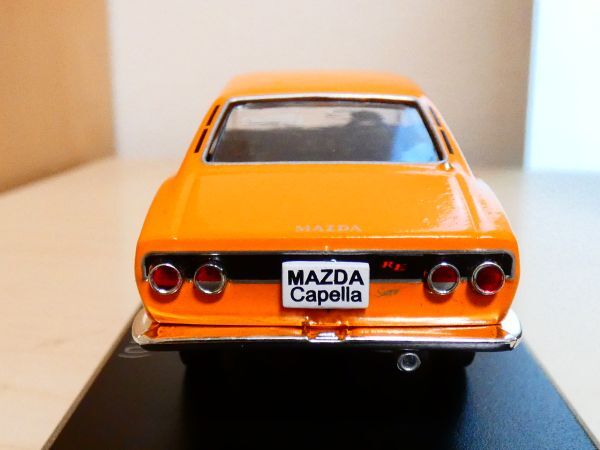 国産名車コレクション 1/43 マツダ カペラ 1970 オレンジ アシェット mazda capella 旧車 クラシックカー ミニカー 303_画像4