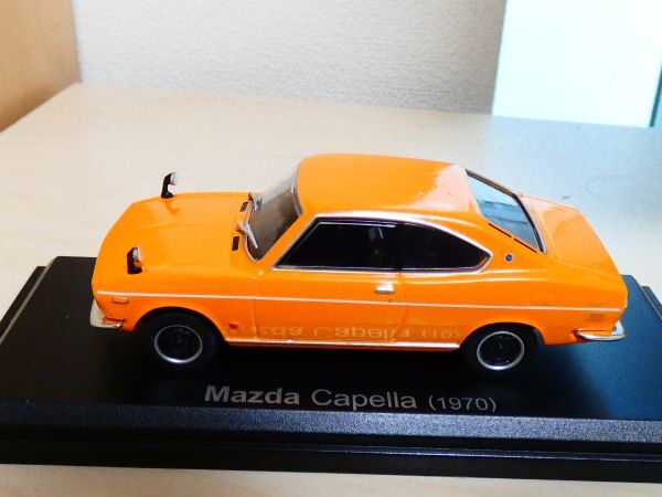 国産名車コレクション 1/43 マツダ カペラ 1970 オレンジ アシェット mazda capella 旧車 クラシックカー ミニカー 303_画像5