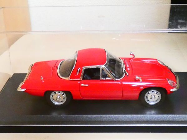 国産名車コレクション 1/43 マツダ コスモ スポーツ L10B 1968 赤 ケース固いです アシェット 旧車 クラシックカー ミニカー 303_画像4
