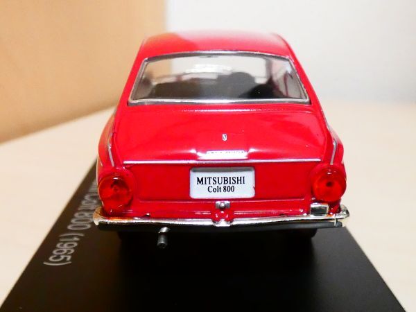 国産名車コレクション 1/43 三菱 コルト 800 1965 赤 アシェット 旧車 クラシックカー ミニカー 303_画像6