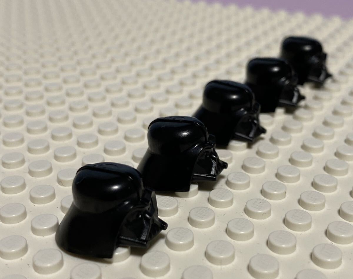 レゴ LEGO スターウォーズ ダースベイダー　ヘルメット　5個　ヘルメットのみ_画像3