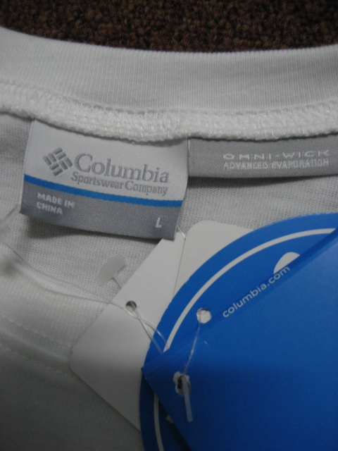 新品Columbiaコロンビア半袖 吸湿速乾Ｔシャツ （Ｌ）_画像5