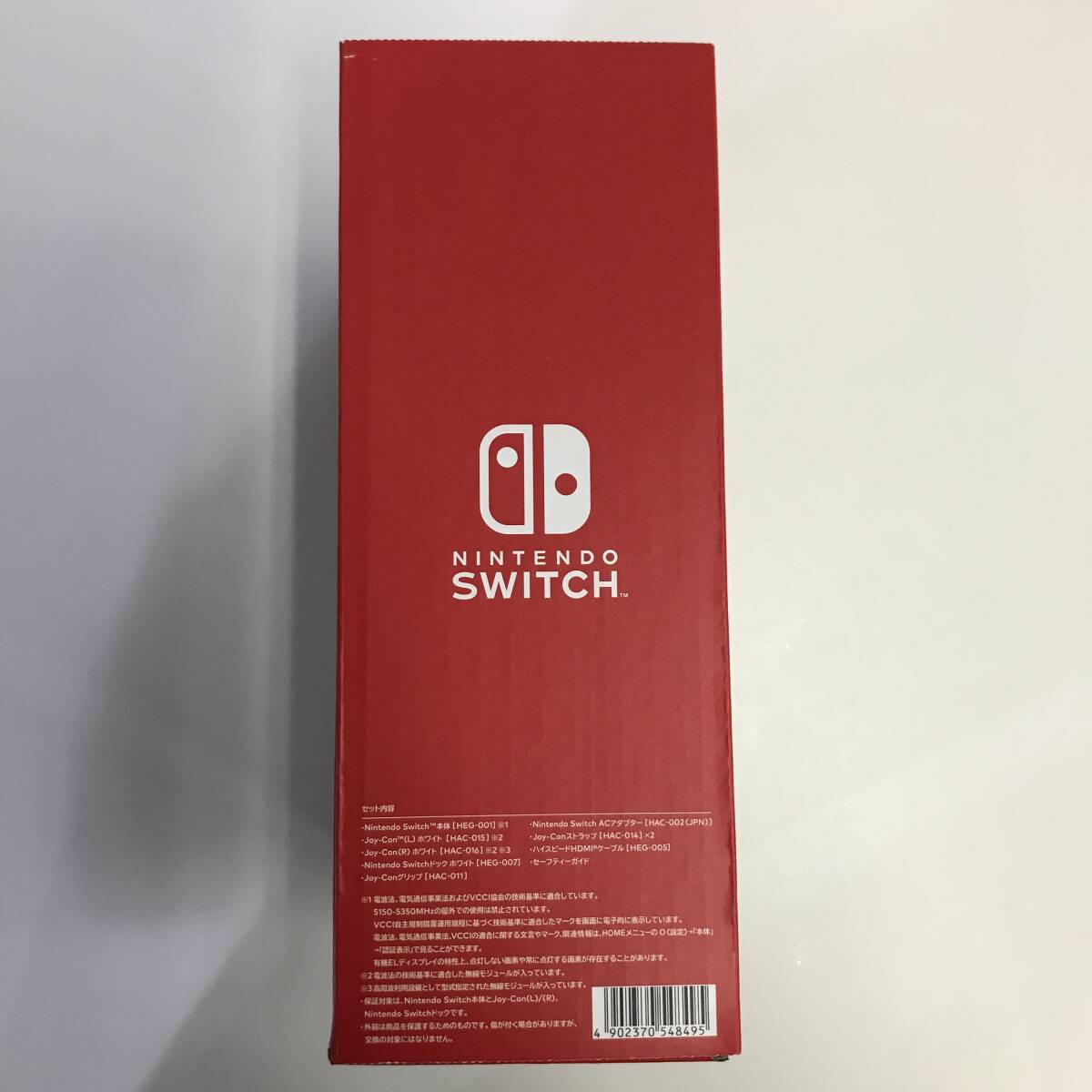 [1 jpy start!/ unused ]*Nintendo Switch body have machine EL model [ white ]* box damage have /HEG-S-KAAAA/ Nintendo switch G240501-52