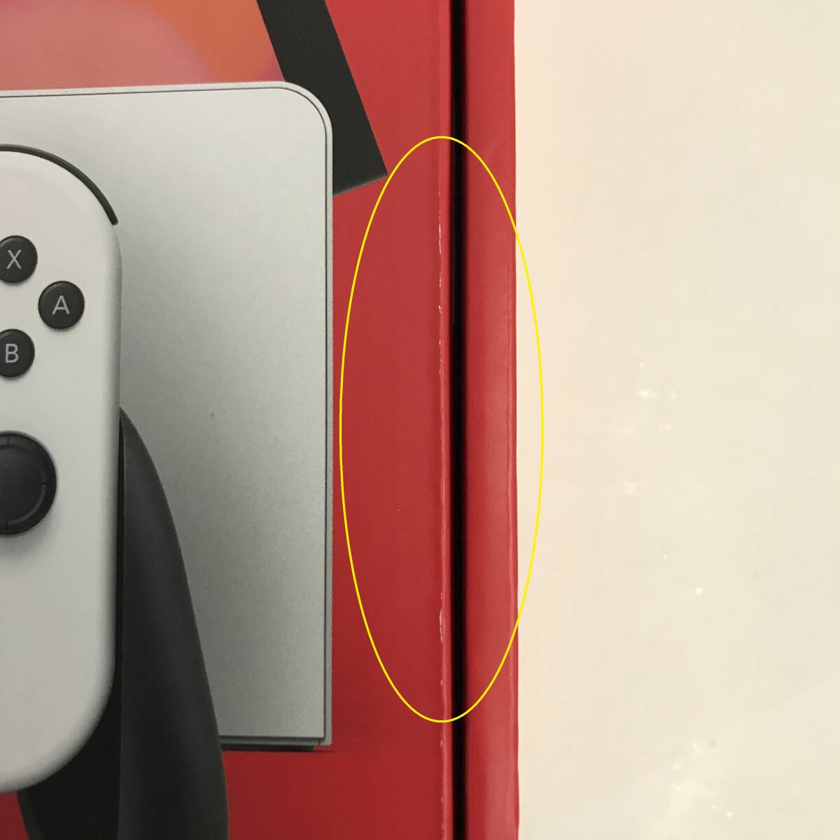 [1 jpy start!/ unused ]*Nintendo Switch body have machine EL model [ white ]* box damage have /HEG-S-KAAAA/ Nintendo switch G240501-52