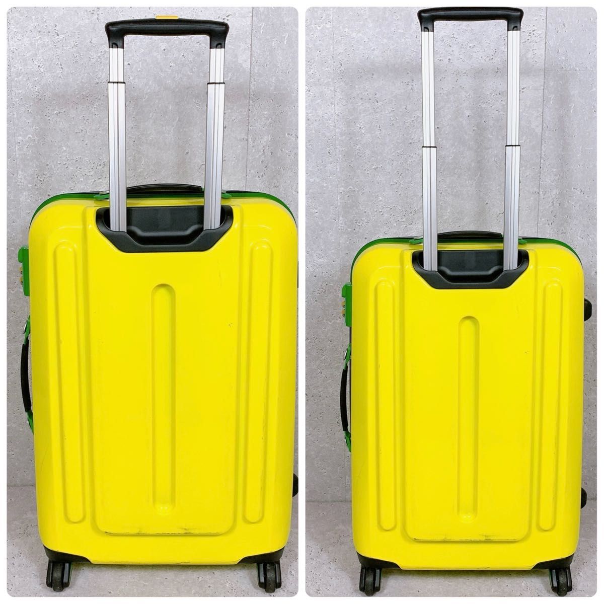 良品 イノベーター スーツケース イエロー グリーン 60L 3〜4泊 良品 イノベーター スーツケース イエロー グリーン 60L 3〜4泊