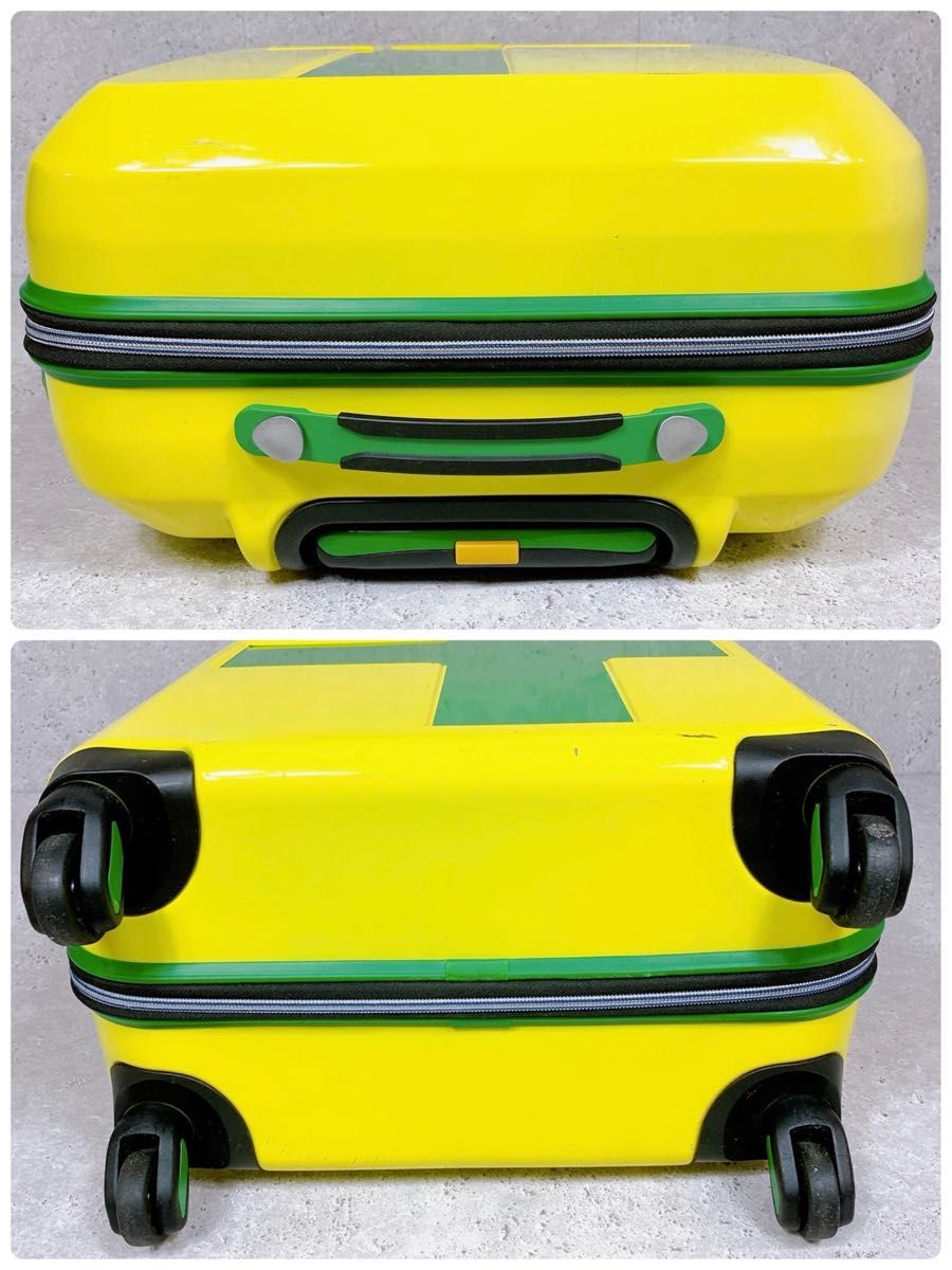 良品 イノベーター スーツケース イエロー グリーン 60L 3〜4泊 4輪 innovator キャリーケース トランク 鍵付き