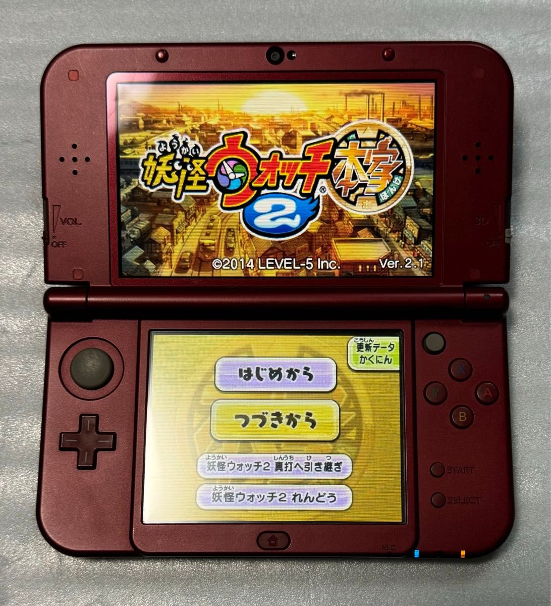 【正常動作品】 Newニンテンドー3DS LL メタリックレッド NEW Nintendo 3DSLL New3DSLL 本体のみ