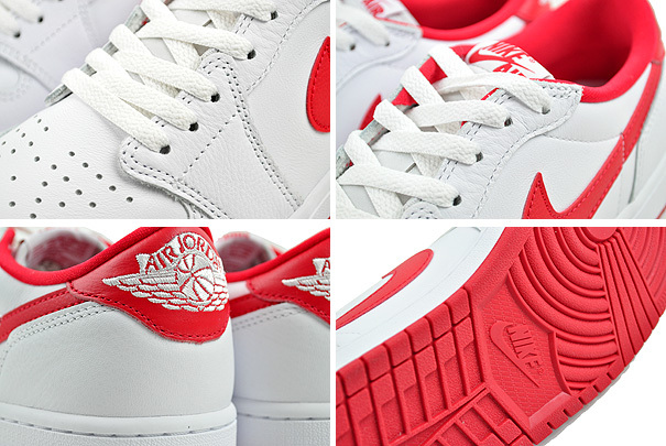 新品 30.0cm ナイキ エア ジョーダン レトロ 赤 白 White UNIVERSITY Red NIKE AIR JORDAN 1 LOW OG 箱付き 未使用 正規品 本物 CZ0790-161_画像9