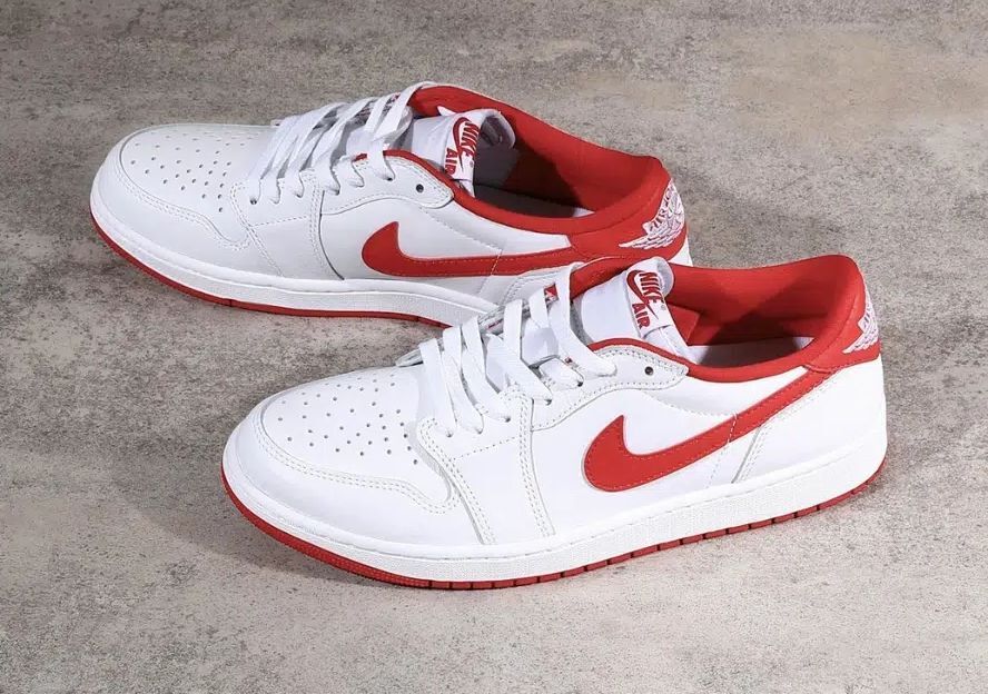 新品 28.5cm ナイキ エア ジョーダン レトロ 赤 白 White UNIVERSITY Red NIKE AIR JORDAN 1 LOW OG 箱付き 未使用 正規品 本物 CZ0790-161_画像7