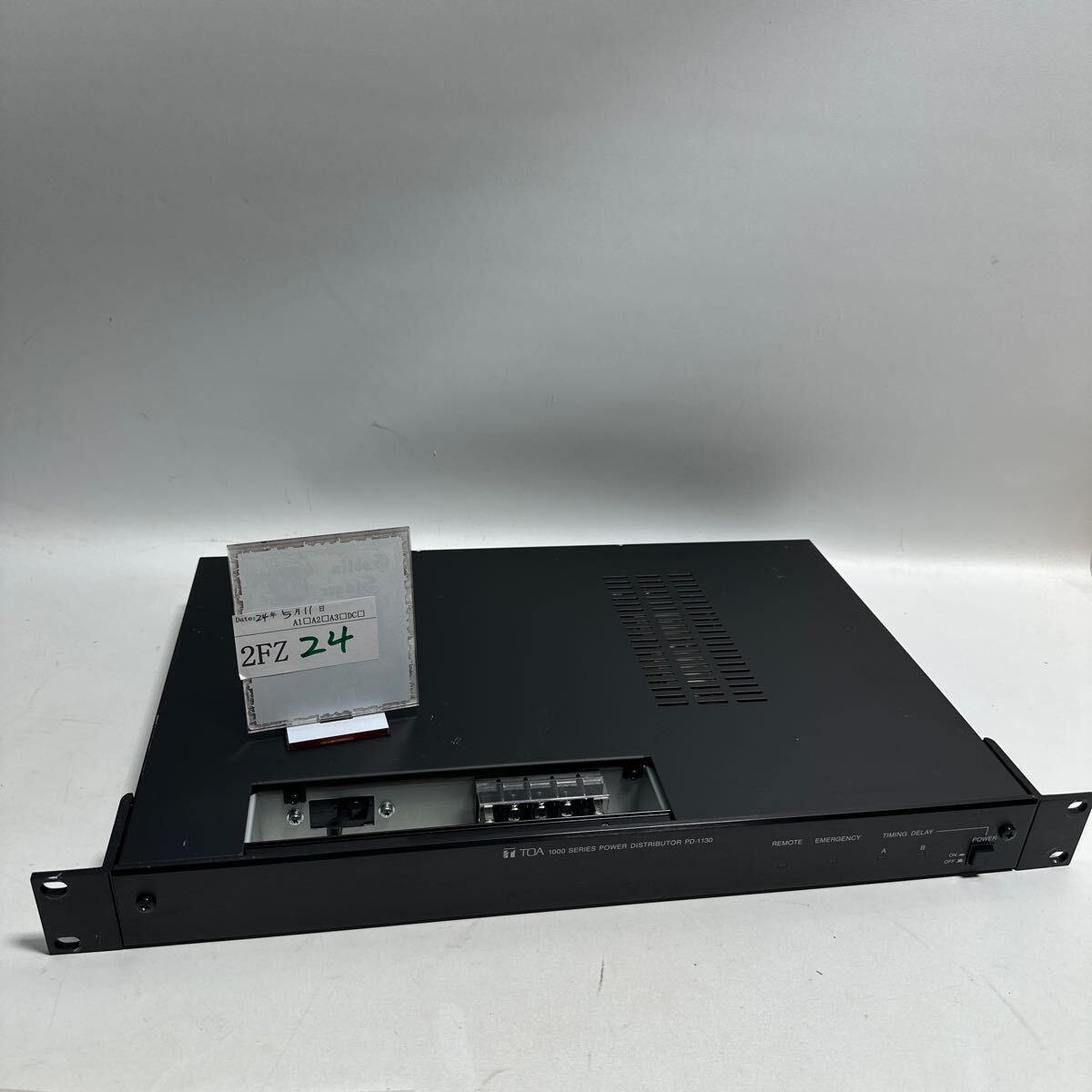 「2FZ24」TOA PD-1130 主電源パネル 電源分配器 節電 省エネ システムラック　動作品(240511)_画像1