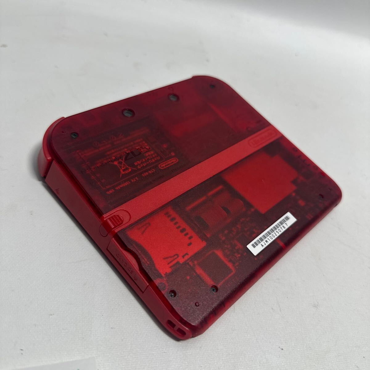 「A44_16K」」ジャンク　ニンテンドー2DS FTR-001 ポケットモンスター赤 限定版　液晶割れ、バッテリー劣化ジャンク品(240513)_画像6