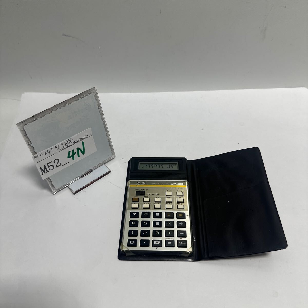 M52_4N」動作品CASIO数電卓 fx-210 取説 箱付 手帳型 レトロ M52_4N」動作品CASIO数電卓 fx-210 取説 箱付 手帳型 レトロ