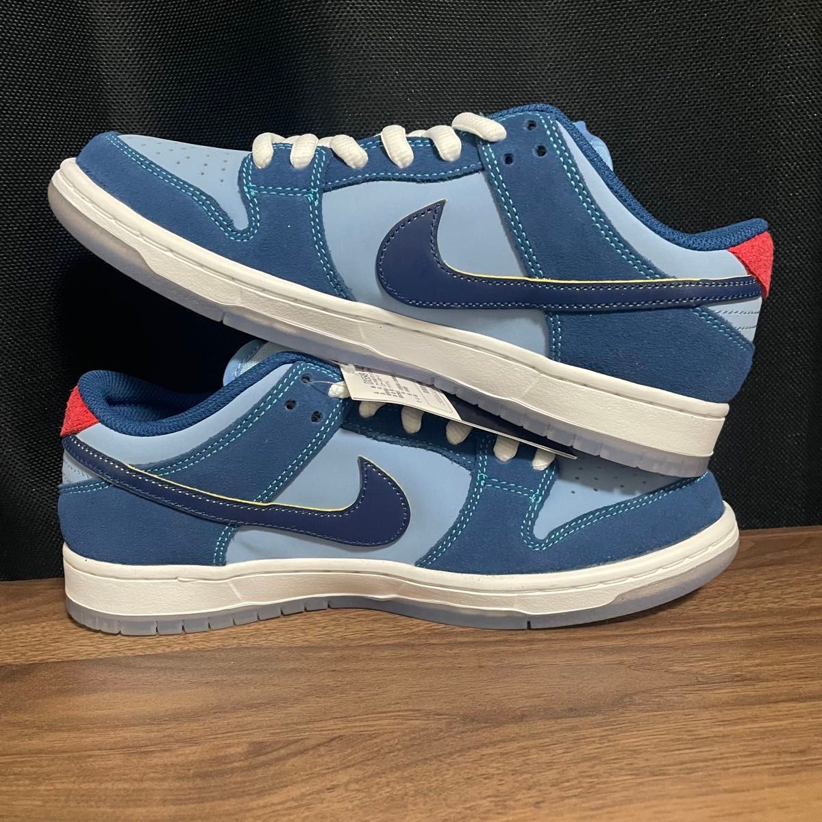 Why So Sad × Nike SB Dunk Low Blue Speed Yellow-University Why So Sad × Nike SB Dunk Low Blue Speed Yellow-University