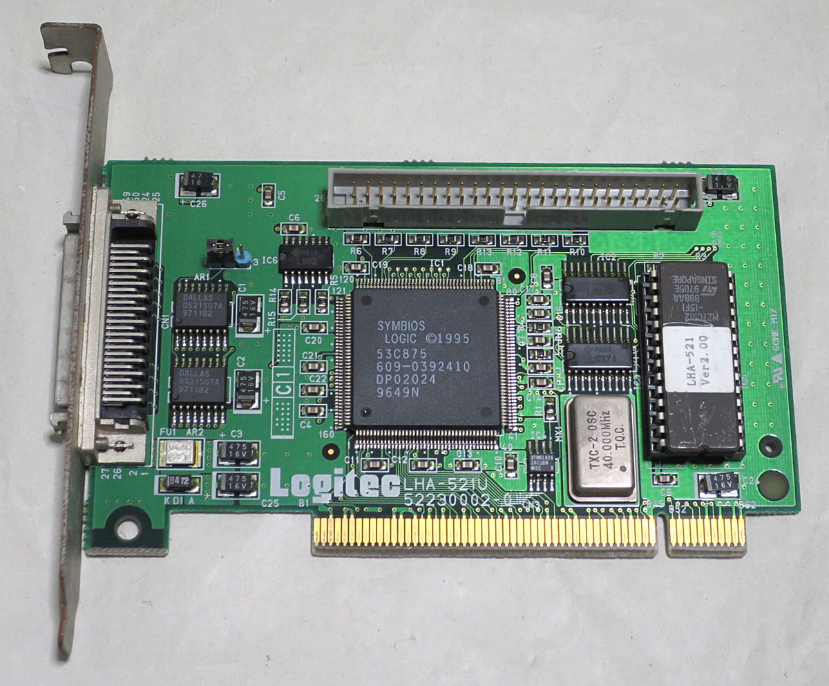 Logitec LHA-521 PCI接続 SCSI I/Fカード_画像1