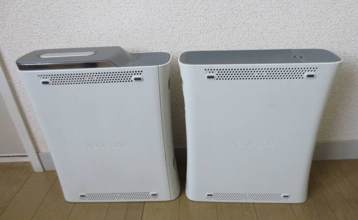 Microsoft XBOX 360 CONSOLE body only 2 pcs. set * operation not yet verification Junk 