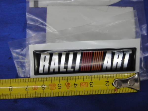 偽物厳重注意！本物 三菱 RALLI ART ラリーアート ソフトエンブレム 小 使い方自在 人気 新品 本物 店頭在庫処分セール 送料無料(条件付！_画像3