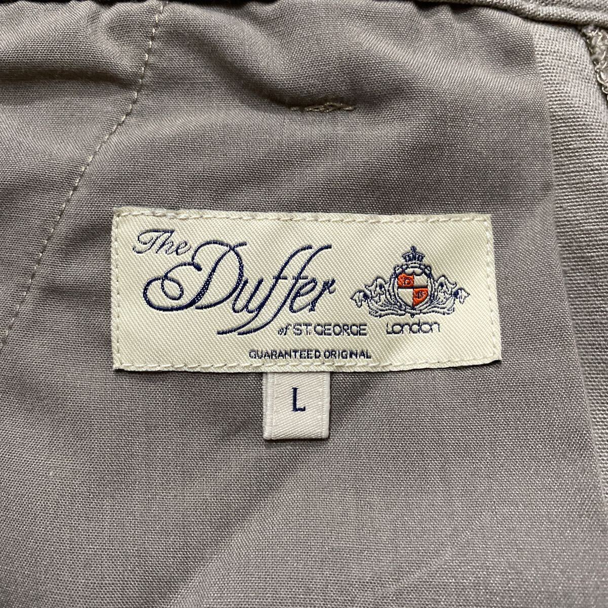 美品! duffer ストレッチ麻素材 イージーパンツ L/ ダファー スラックス ストレッチパンツ リラックスパンツ