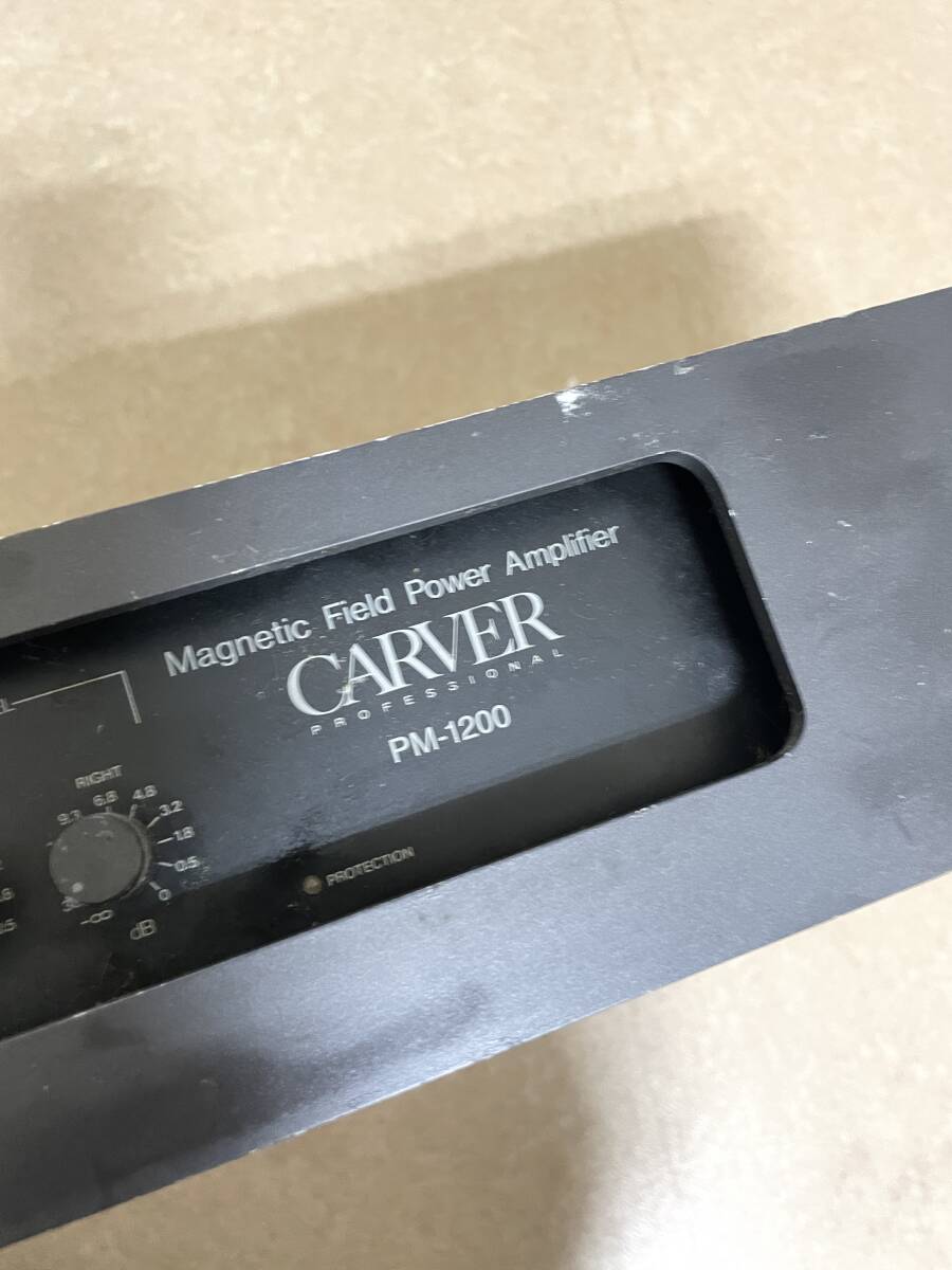 CARVER(カーバー) PM-1200 パワーアンプ 簡易音出し確認済_画像1