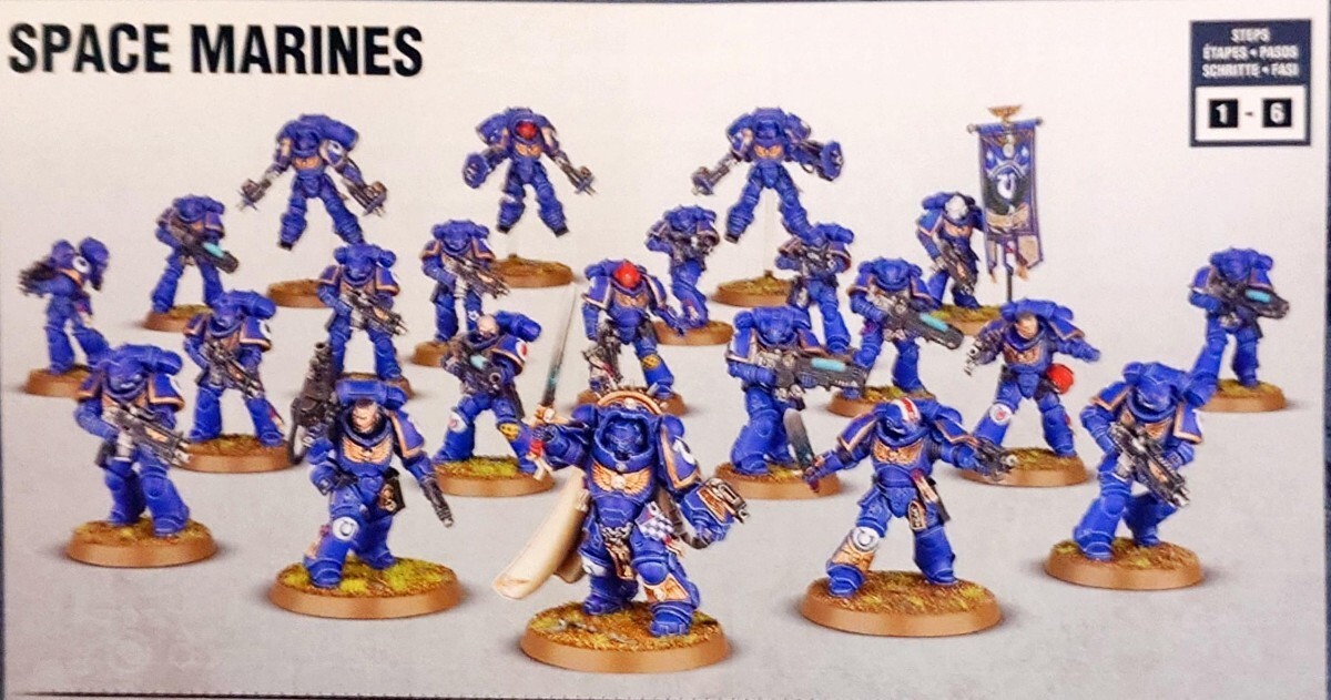 GAMES WORKSHOP CITADEL WARHAMMER ウォーハンマー DARK IMPERIUM より SPACE MARINE HELLBLASTER SQUAD_画像1