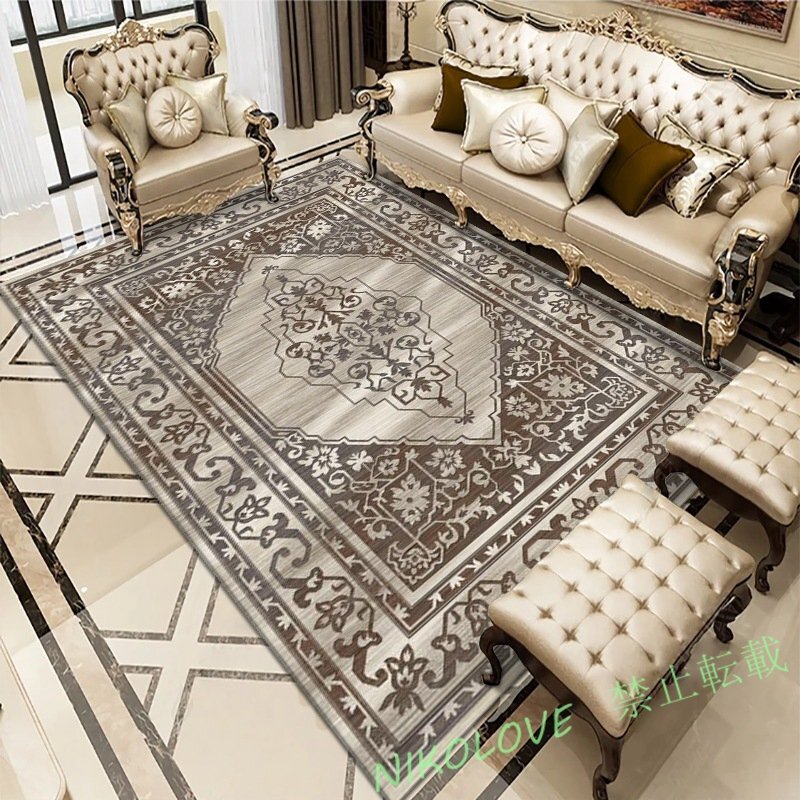 LD449☆レトロで ヨーロッパ式です ペルシャ絨毯 リビングルーム じゅうたんです 家庭用 滑り止め付 マットです160×230cm A10_画像1