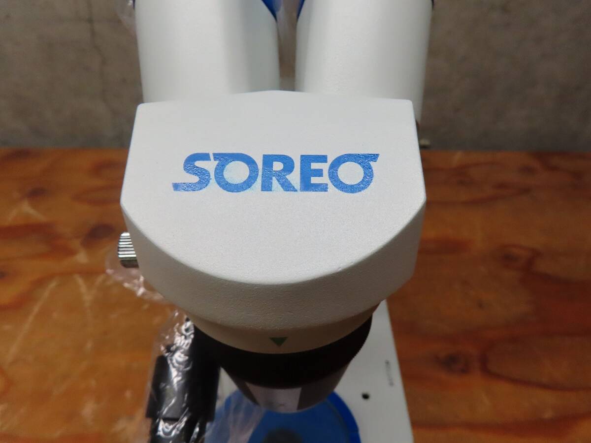 SOREO ソレオ SR-40 双眼実体顕微鏡 接眼レンズ 10×/20 対物レンズ 2× 4× 360°回転式 付属品付き 管理6k0513L-F07_画像4