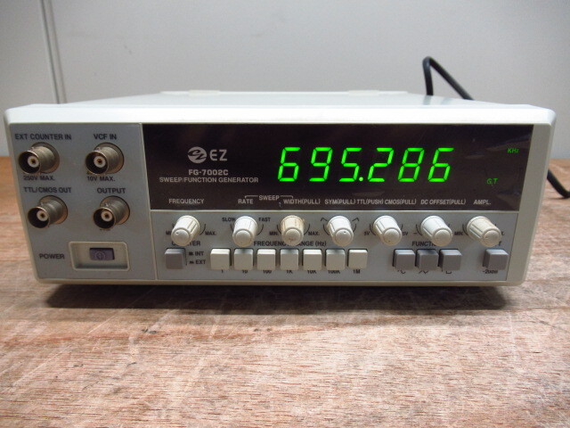 EZデジタル FG-7002C FUNCTION GENERATOR ファンクションジェネレーター 管理6NT0408F-A09_画像2