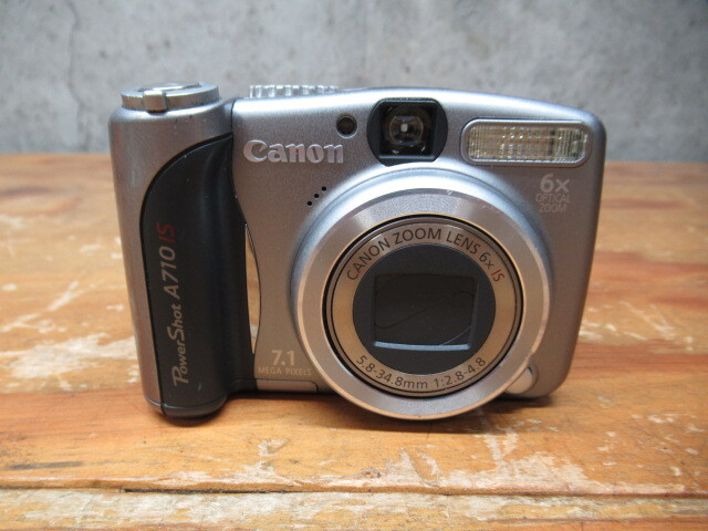 Canon キャノン PowerShot A710 IS コンパクトデジタルカメラ シルバー 付属品/説明書/元箱あり 管理6k0429O-E01の画像2