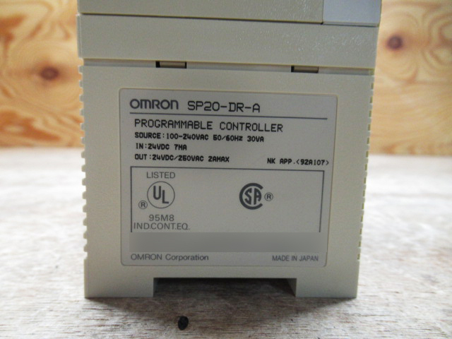 未使用保管品 Omron オムロン プログラマブル コントローラー Sysmac mini SP20-DR-A プログラム 管理6M0512D-B6_画像6