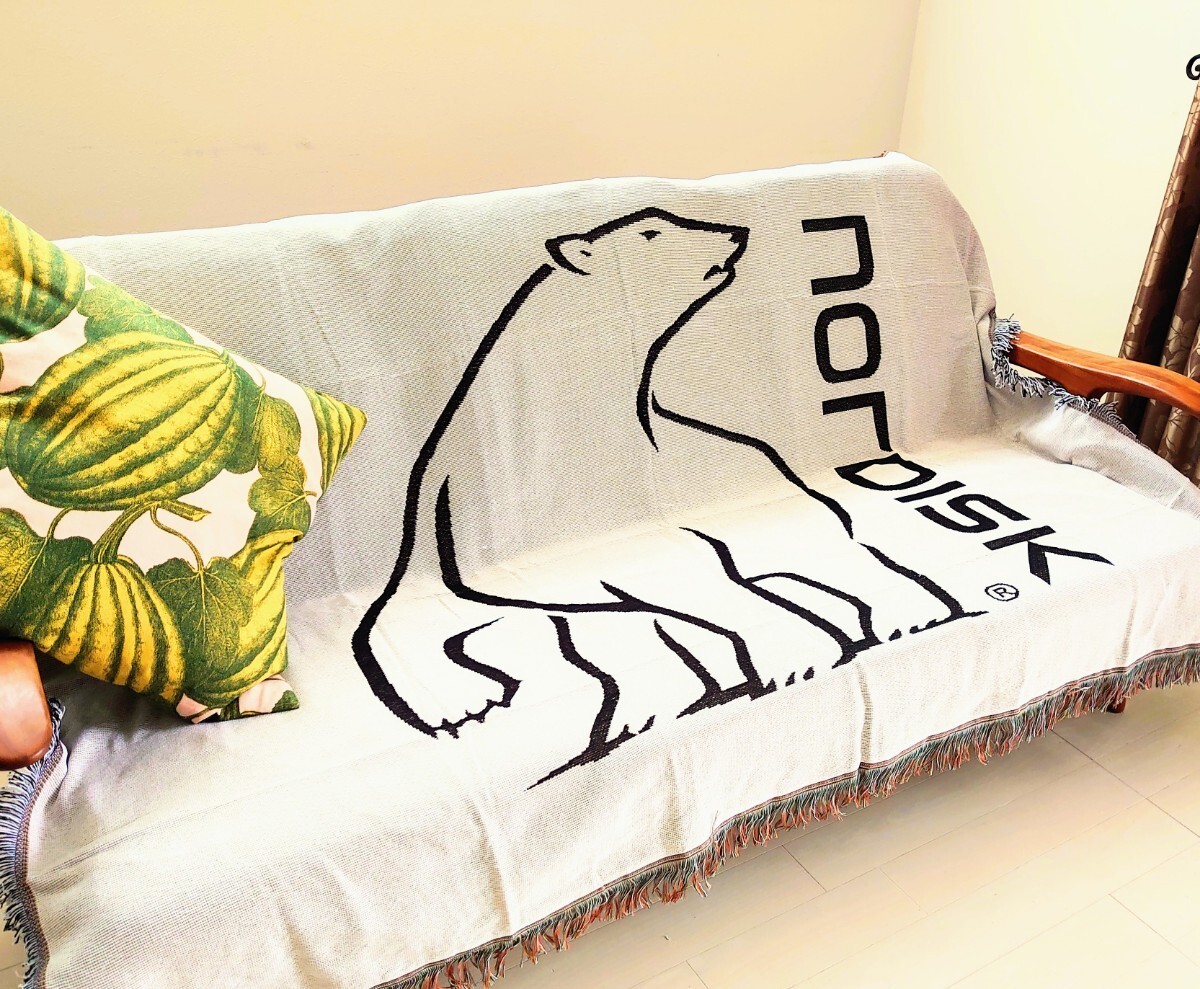  new goods *NORDISKnoru disk big blanket woven thing sofa cover futon .. sheet Cross rug mat camp tent 