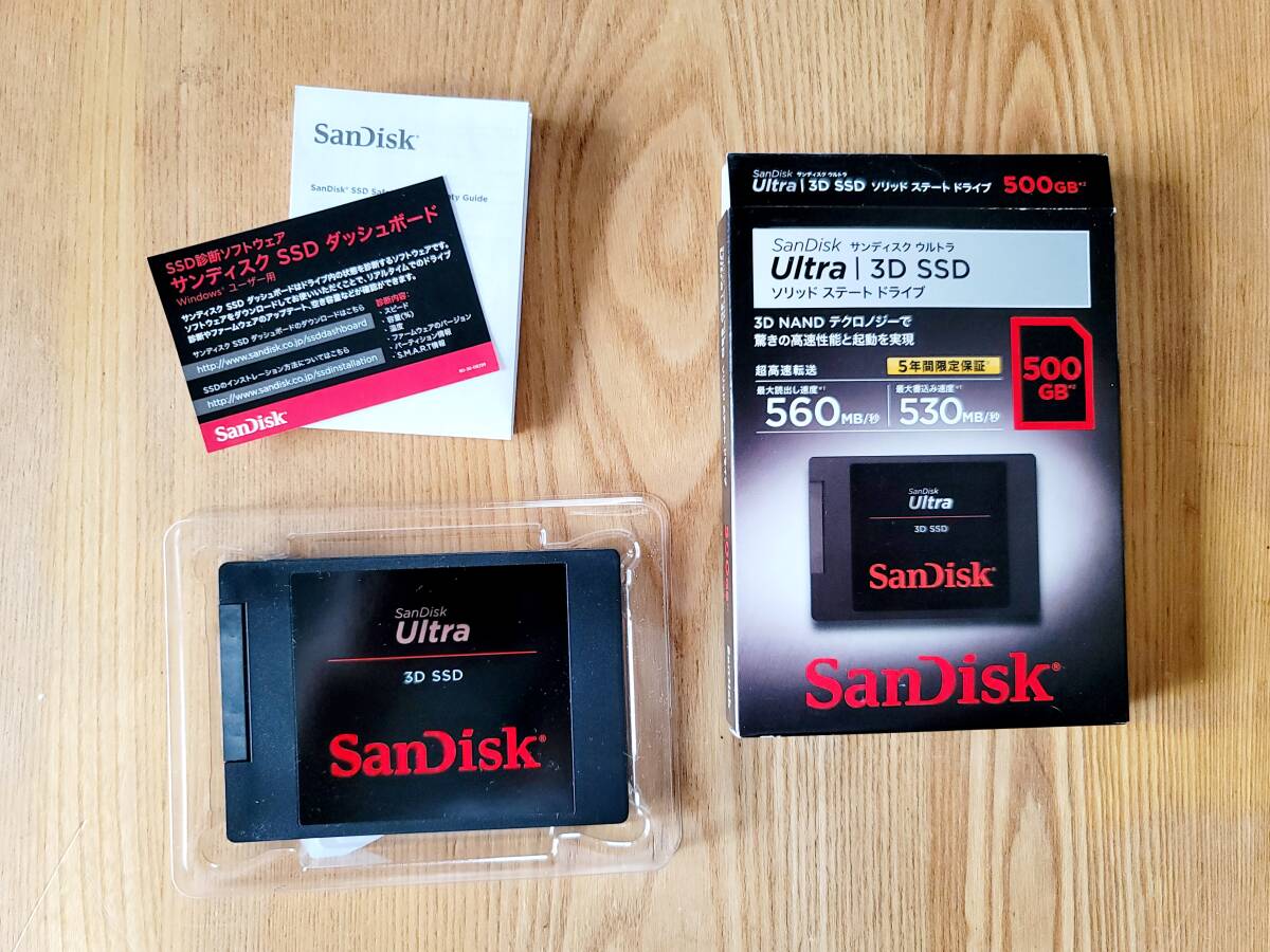 サンディスク SANDISK SDSSDH3-500G-J25 [サンディスク ウルトラ 3D SSD ソリッド ステート ドライブ 500GB] _画像1