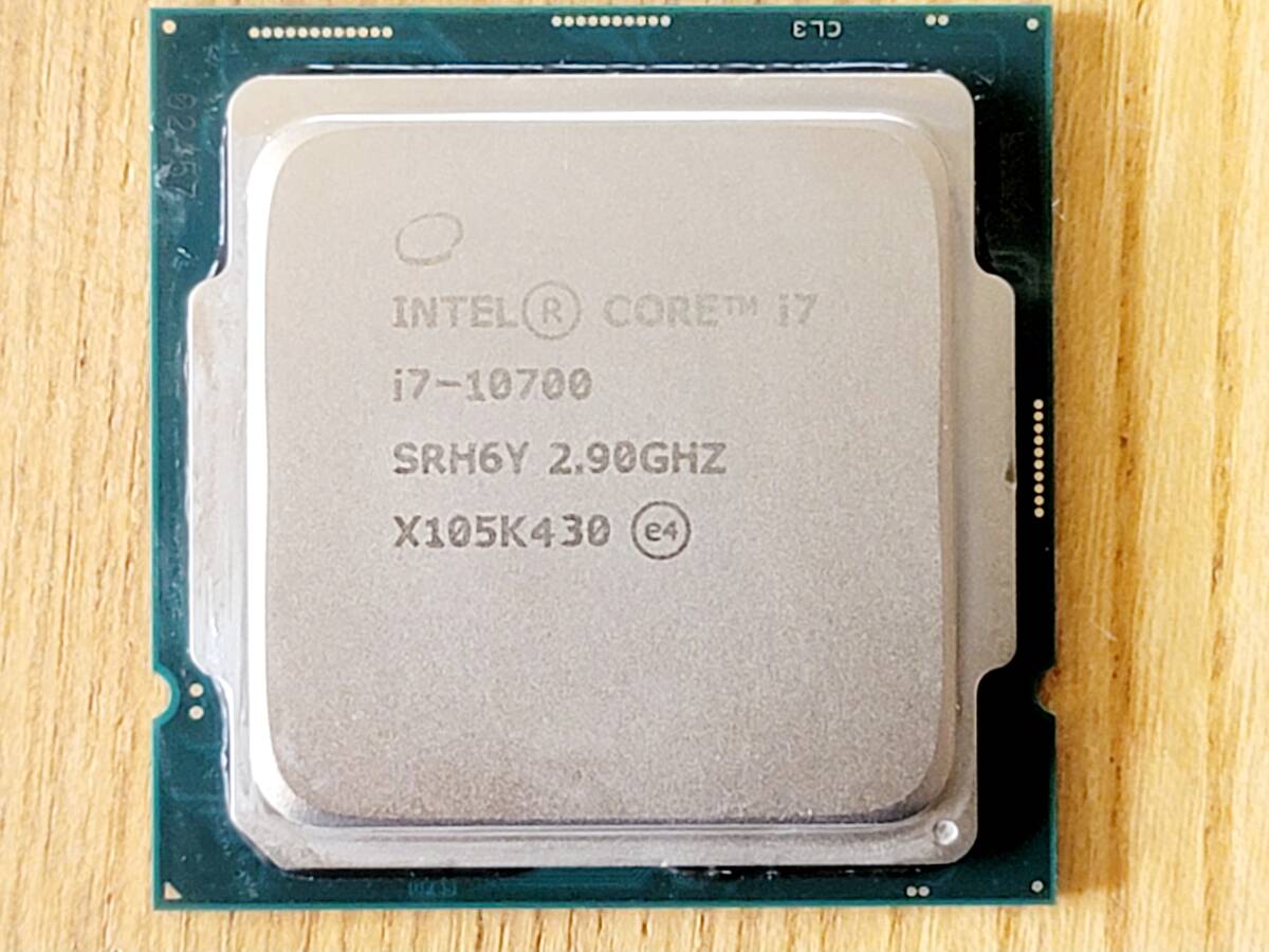 ★CPU intel i7-10700 LGA1200 2.9GHz【動作確認済み】_画像1