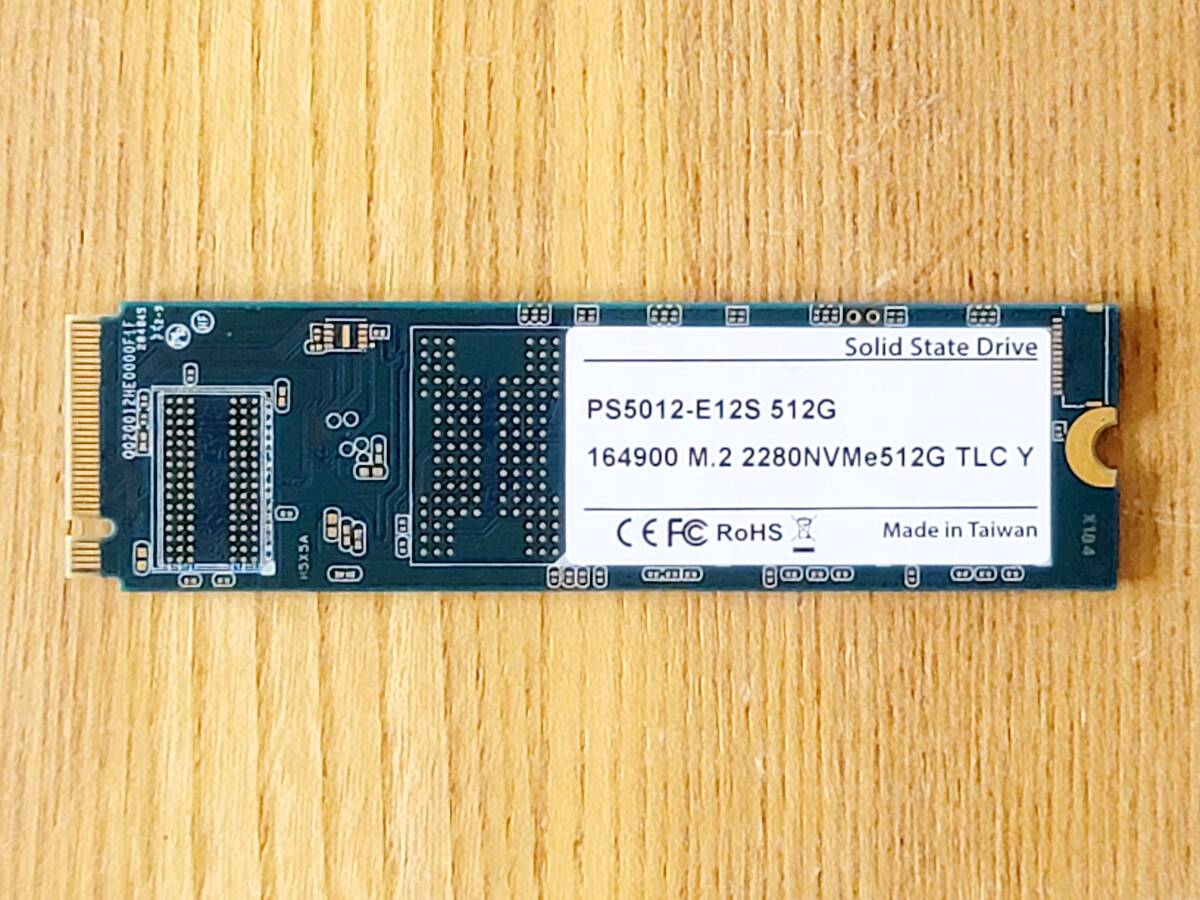 PHISON electronics corporation PS5012-E12S 512G [M.2 NVMe 3D solid state Drive 512GB]