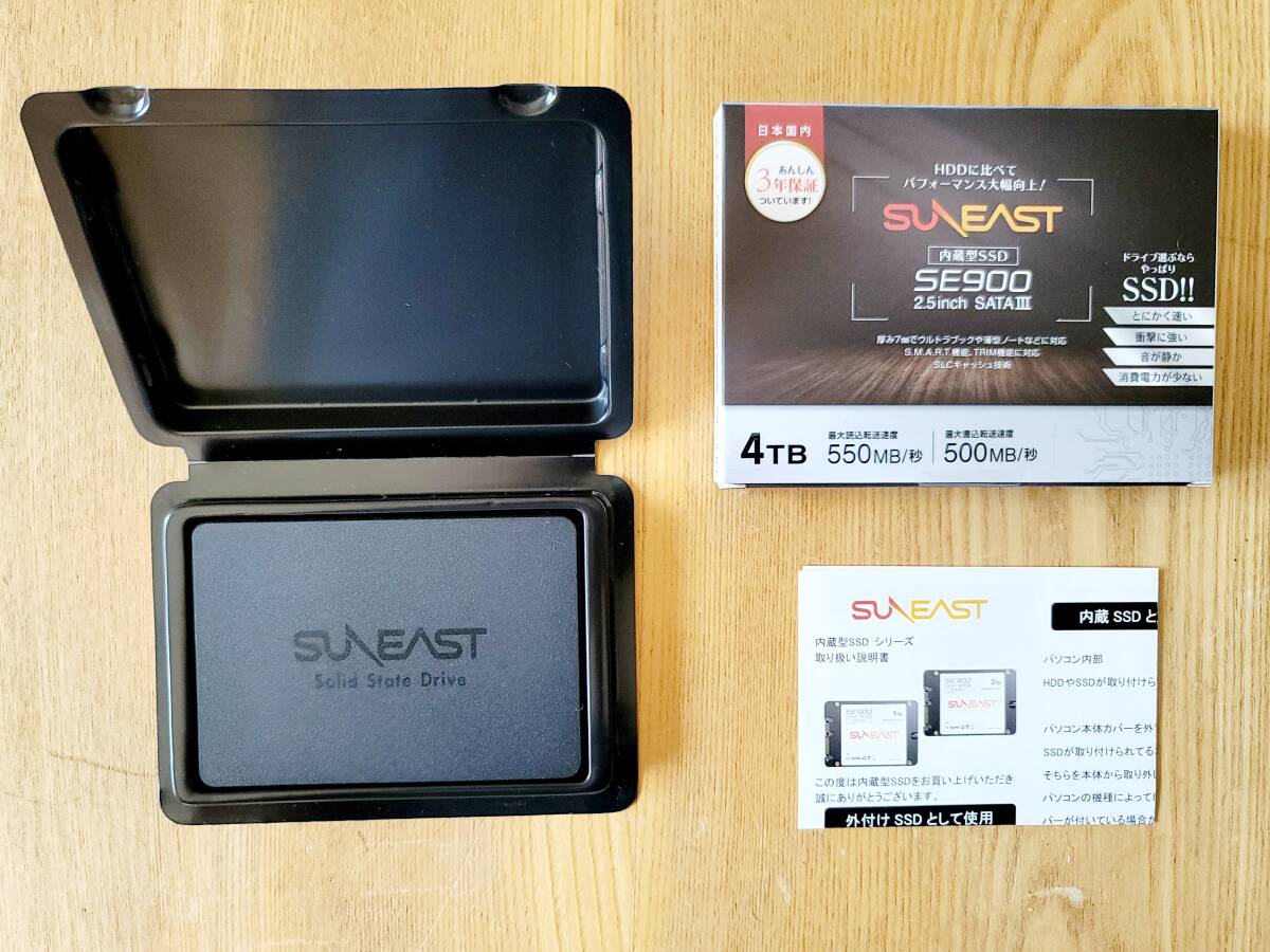 SUNEAST SSD 4TB 内蔵 2.5インチ 3D NAND採用 SATA3 6Gb/s [SE90025ST-04TB]_画像1