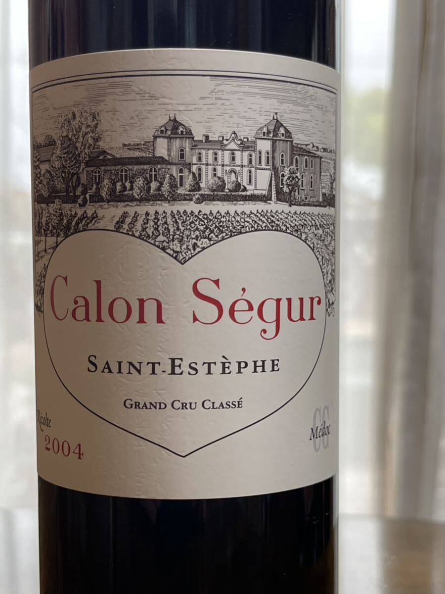 CHATEAU Calon-Segur カロンセギュール 2004 ② フランス ビンテージ 赤ワイン 750ml 13% 個人コレクションの画像2