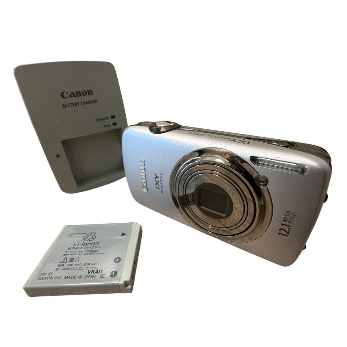 【美品.動作確認済】Canon コンパクトデジタルカメラ IXY DIGITAL 930IS シルバー DIGITAL キャノンの画像1