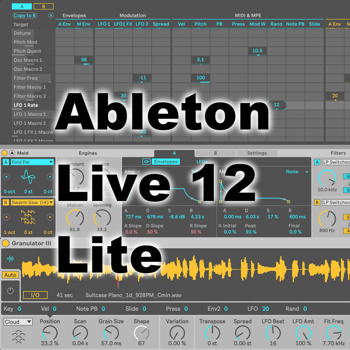Ableton Live 12 Lite ダウンロード版 最新版 未使用シリアル 正規品 登録可 Mac/Win対応の画像1