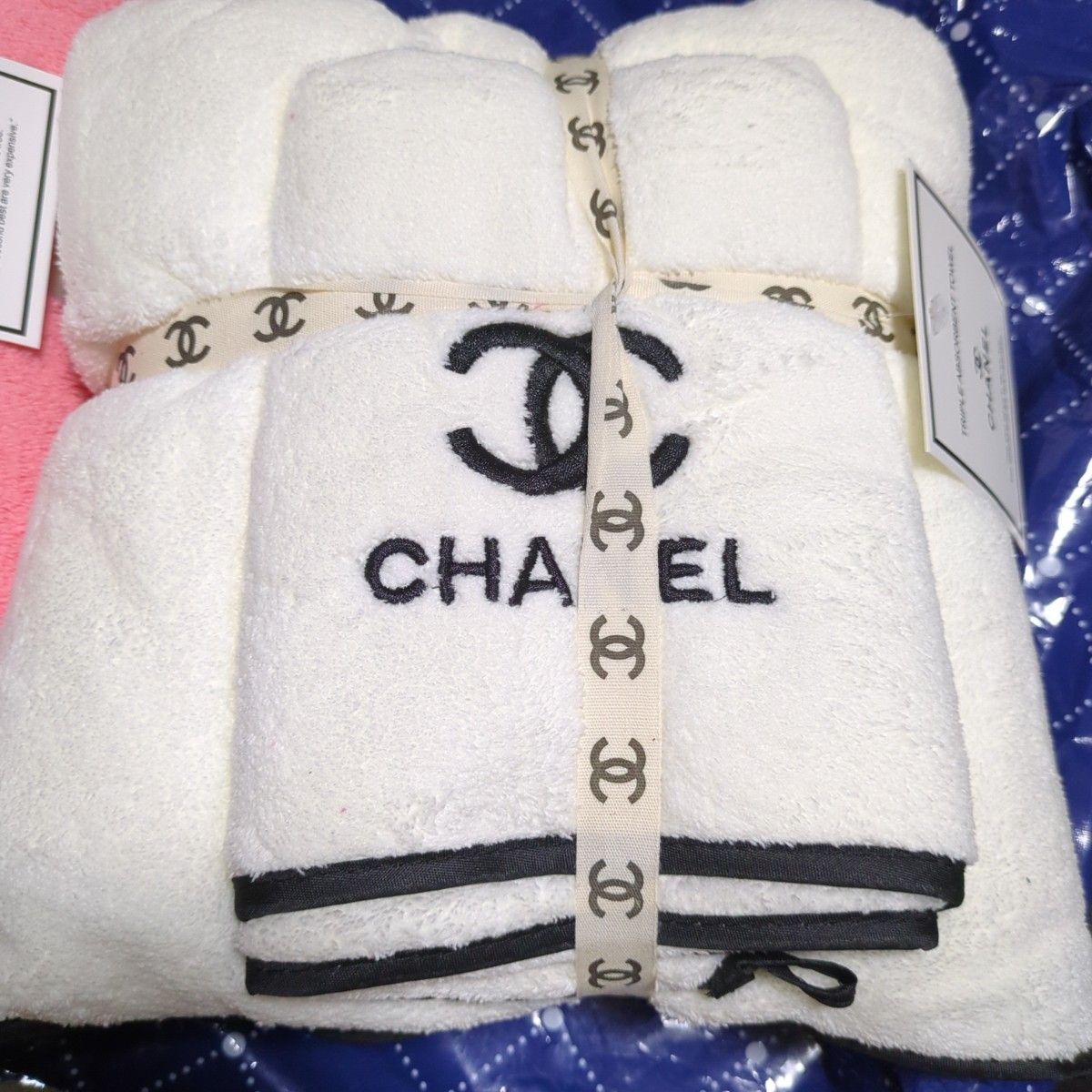 CHANEL バスタオル フェイスタオル ノベルティ タオルセット CHANEL バスタオル フェイスタオル ノベルティ タオルセット
