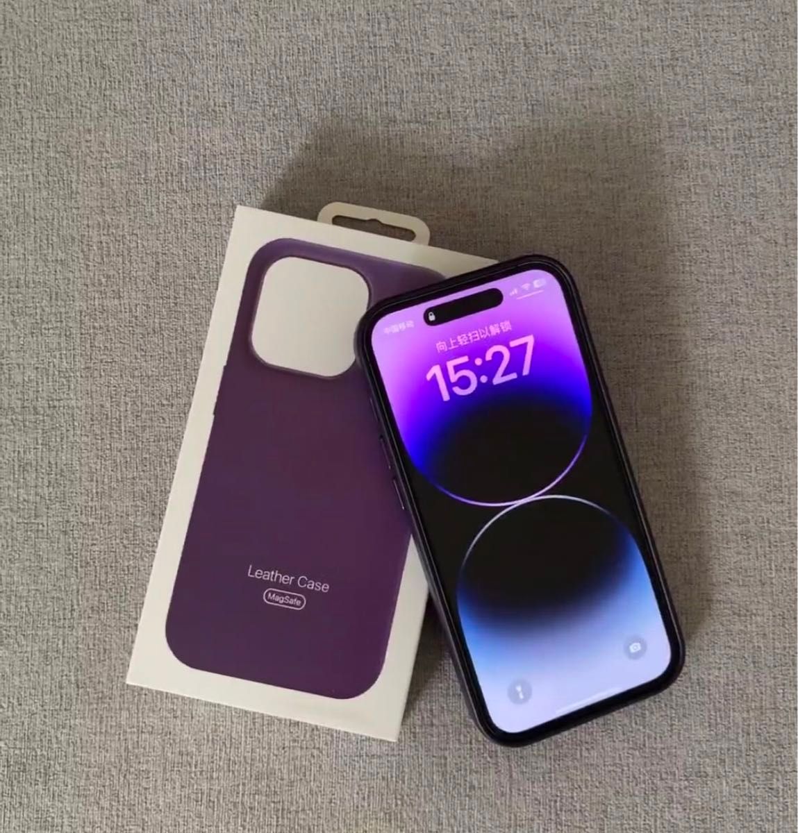 純正互換品 MagSafe対応 レザーケース iPhone13mini パープル 純正互換品 MagSafe対応 レザーケース iPhone13mini パープル