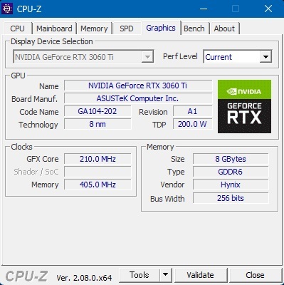 動作品 ASUS DUAL-RTX3060TI-O8G-MINI-V2 OC Edition NVIDIA GeForce RTX3060Ti 8GB GDDR6 グラフィックボード ゲーミング_画像6