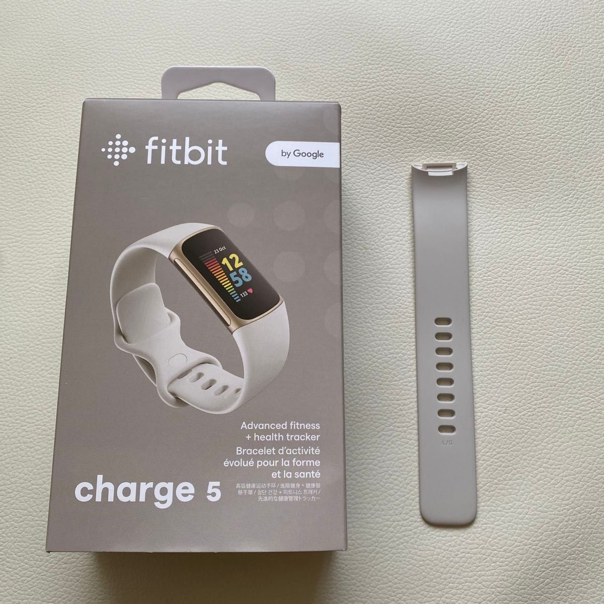 Fitbit スマートウォッチ Charge5 ベルト　ホワイト