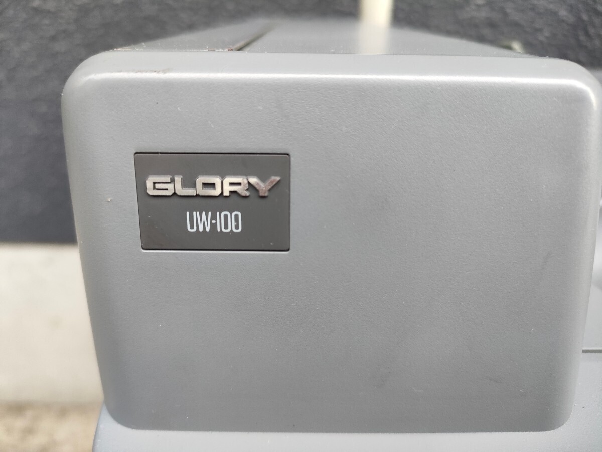 [* direct receipt limitation *]GLORYg lorry note counting machine 3.UW-100-JP-E [ operation secondhand goods ] power supply cable attaching 