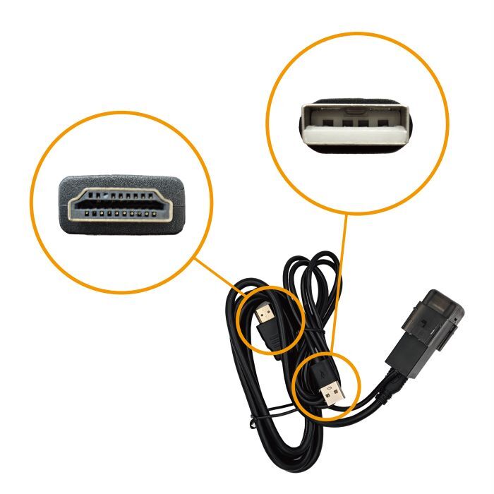 日産 専用 USB入力 HDMI入力 スイッチパネル 36mm×20mm USB HDMI オーディオ 中継 映像入力 電源 ケーブル ポート 増設 定形外送料無料_画像4