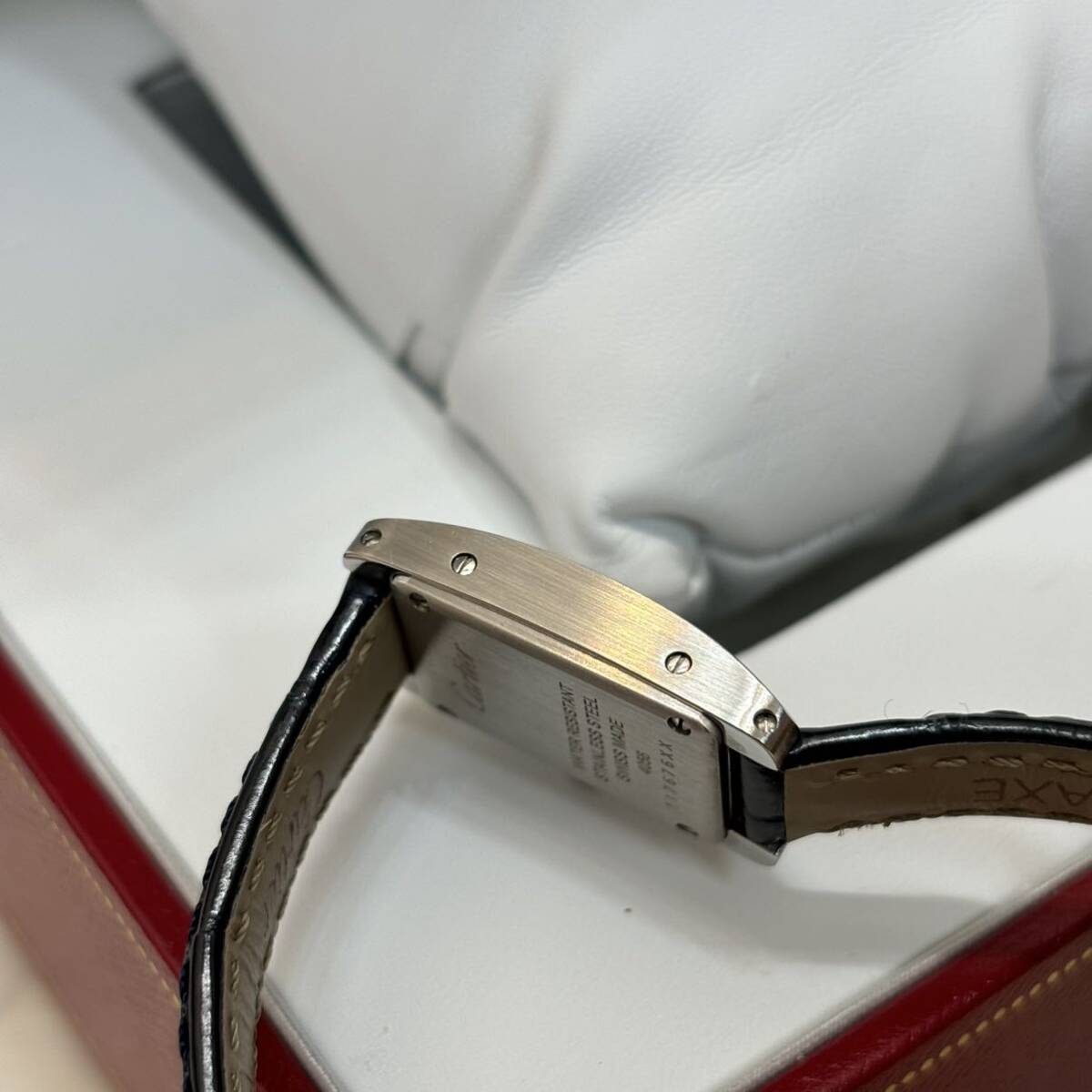  прекрасный товар 2017 год покупка Cartier CARTIER WSTA0032 Tank American Mini кварц женские наручные часы коробка, гарантийная карточка, кейс 
