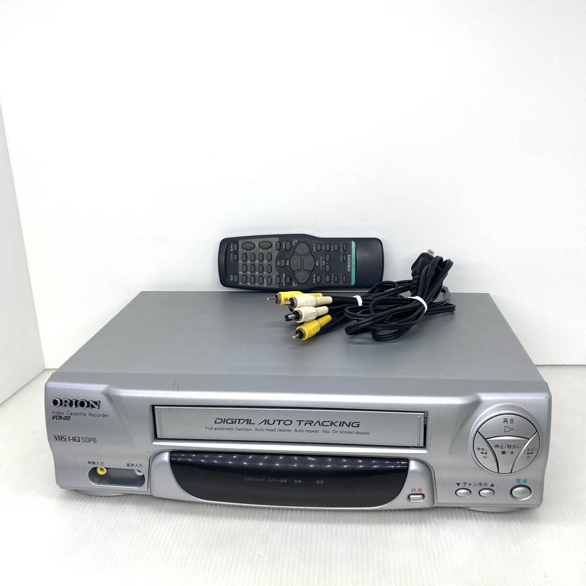 【メンテナンス済み】ORION VHSビデオデッキ VCR-20 新品ゴムベルト グリスアップ 動作保証 リモコン付き 迅速発送_画像2